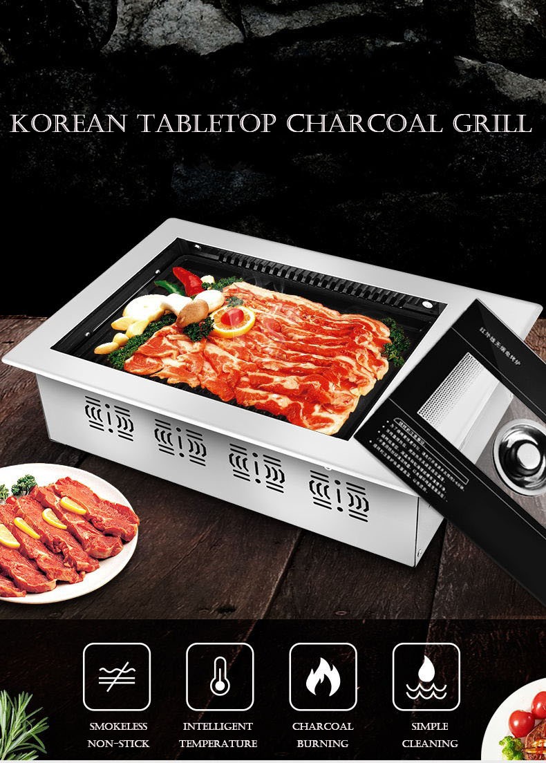 Korean Restaurant Tabletop Bbq Grill