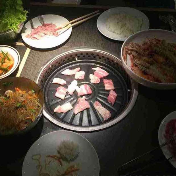Korean Bbq Gas Grill Table Restaurant