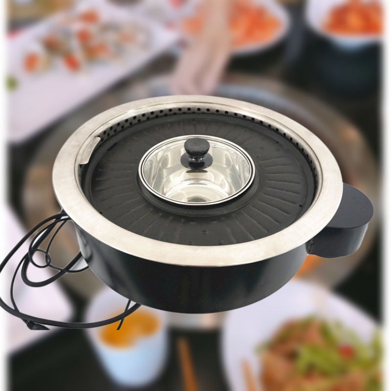 Electric Barbecue And Hot Pot Bbq Grill
