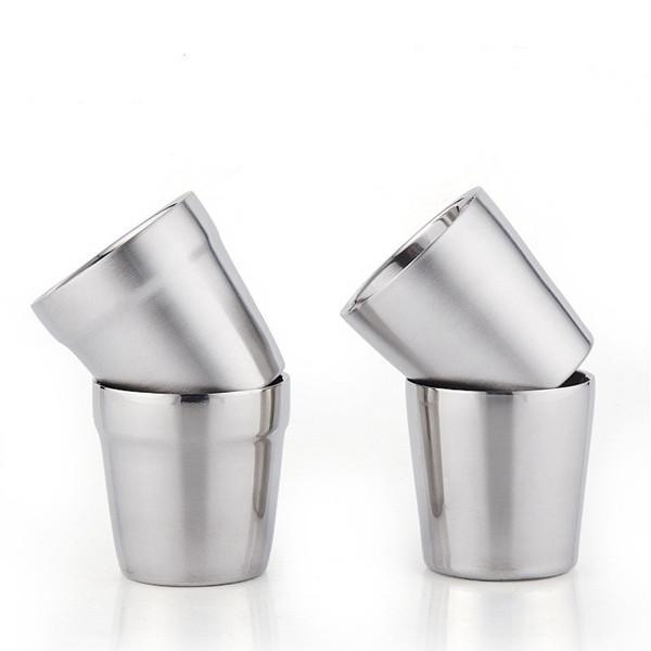  Korean Style Stainless Steel Double Wall Tea Cup
