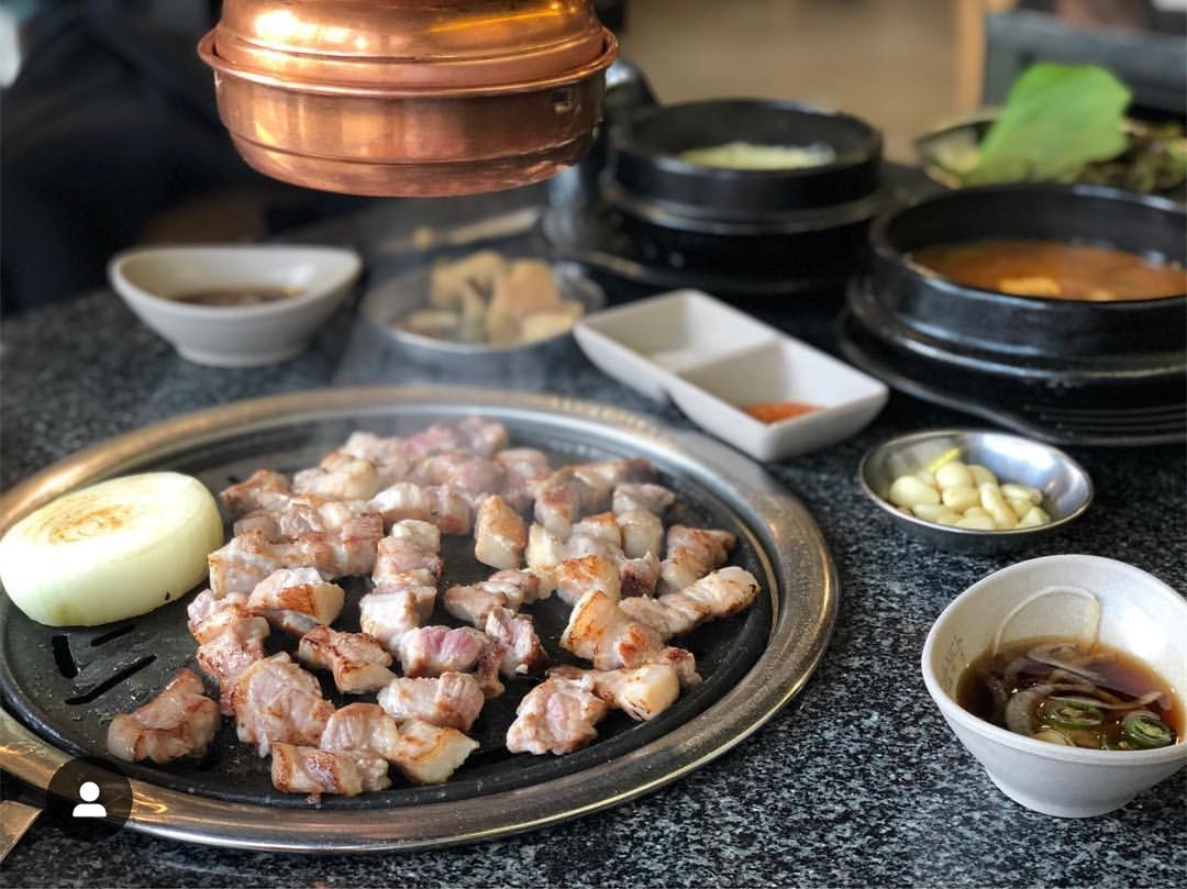 smokeless korean bbq table commercial top