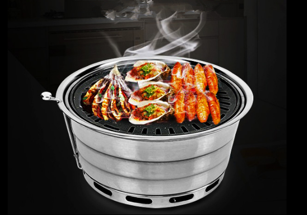 Smokeless Korean Charcoal Bbq Grill Table